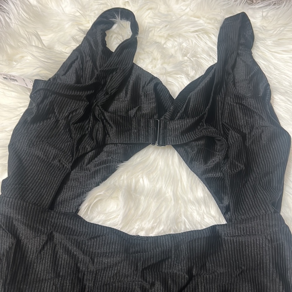 NWT PINK Victoria’s Secret Black Twist It Cut Out One-Piece Swimsuit XXL - Picture 9 of 11